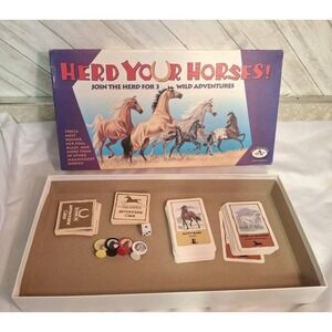 Herd Your Horses! Horse Themed Board Game 100% Complete 2002 Aristaplay NICE!